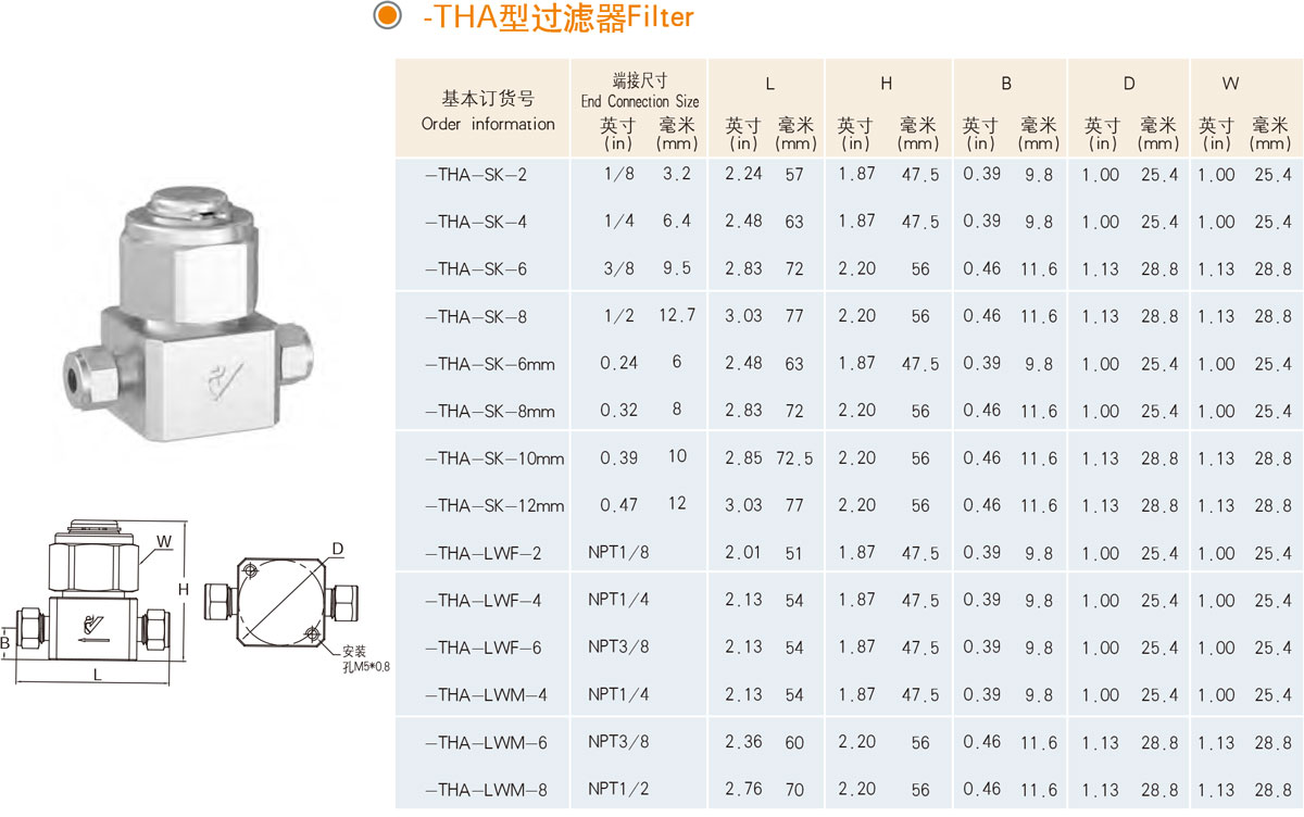 XYF-THA型过滤器